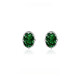 DL 1998 Fat Donglai same style emerald gemstone earrings 999 silver diamond earrings women's light luxury 2023 new style emerald earrings 999 silver