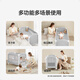 ABCMOKOO Solar folding crib spliced large bed multi-functional newborn removable crib-Morandi Gray AIR model