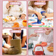 
InTCO (INTCO) children's disposable gloves nitrile children's code 50 food grade catering cleaning kitchen housework dingqing gloves