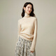 Late White New Product 2025 Winter Wool Fashion Simple Casual Warm Sweater Temperament Turtleneck Sweater Women Beige M