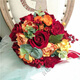 Clcey New Style Forest Camellia Knospe simulierte weiße Rose Hochzeit Fotografie Fotografie Braut Braut Hochzeit Engagement Halten Blumen Zeit und Raumliebhaber