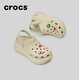 卡骆驰crocs檀健次推荐款光轮洞洞鞋百搭舒适女厚底老爹鞋207988 骨白色-2Y2(含智必星) 36 (220mm) 37
