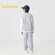 Balabala Children's Clothing Boys Long Maneves Set Children's Sportswear 2025 Nouvelle robe de printemps Fake Two-Thyle Fashion 208125104104