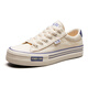 Zapatos para hombres Renminbi Zapatos de lona primavera Nuevos zapatos clásicos de bajo techo para hombres versátiles zapatos de tela casual transpirable para hombres beige-095 41 tamaño regular