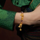 Liufu Jewelry Fuman Heirloom Holdea de oro amigable para la familia y pulsera de oro de color oro Pulsero de oro PULCELADO MENOS F63TBGB0122 42.62 gramos (incluido el costo laboral de 3,878 yuan)