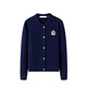 Navigare Italian dinghy full wool long-sleeved knitted cardigan warm sweater 2334094508 navy blue M