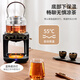 WEIQIWUDE teapot black tea teapot spray steaming teapot fully automatic water filling thickened glass scented tea health pot electric boiling water electric teapot 316 material black 0.6L