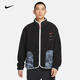 Nike (NIKE) jacket men's Autumn 2025 CNY Dragon Year limited new three-hook imitation lamb stand collar sports casual clothing FZ6194-010 black 2XL