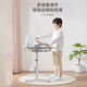 Yucai Kinderstudiestisch kann den Schreibtisch Hausaufgaben Schreibtisch im Haushalt aus dem Schreibtisch auf dem Schreibtisch für die Grundschule im Haushalt und Stuhl Set Qihang -Modell [Tisch + Stuhl] Off -White - Keine Installation