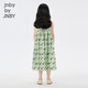 Jnby von Jnby Jiangnan Stoff Kinderkleidung ärmellose Kleid Sommer Süßes Muster lässig mittelgroß