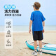 ASK JUNIOR儿童运动套装2025夏季薄款男中大童短袖女童t恤短裤速干跑步套装 蓝色【JE2MHS13918M】 140
