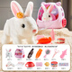 
Yasni children's toys simulated animals electric pet rabbit dolls can move and call out birthday gifts for girls aged 3-6