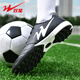 Double Star Football Shoes for Adults Low-top TF Broken Nails Long Nails Anti-Slip Teenage Boys Shoes Spike Shoes Football Training Shoes Men Black 42