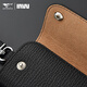 Sept Wolf Key Sac Men de la taille de la taille pour hommes Keychain véritable cuir de grande capacité Pure Couche de vache de vache pour hommes Couvrette clé Ménage First Couche Soft Cow Hide (un nouveau modèle est disponible)