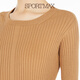 Sportmax selection benefits women's slim round neck dress 2326014106 camel XS