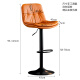 Huakai Zhixing Bar Chair Silla Levantamiento de la silla de barra de la silla de respaldo de la silla de respaldo de la oficina de la oficina BY655 Naranja