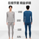 Hailan Home Thermal Underwear Men's Autumn Clothes and Autumn Pants Men's 100% Pure Cotton Anti-Bacterial Anti-Mite Autumn and Winter Underwear Round Collar Warm Set 100% Pure Cotton Anti-Bacterial Anti-Mite - Black XL /175 (weight 130-150Jin [Jin equals 0.5 kg])