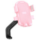 Electric vehicle mobile phone navigation holder for takeaway riders, motorcycle, bicycle, shockproof and stable mobile phone holder, handlebar style - pink (with cartoon characters) 1 pc