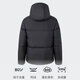 阿迪达斯 （adidas）男装羽绒服 冬季新款户外训练运动服防风保暖连帽羽绒夹克外套 JV6187/黑色/鸭绒绒子含量：80% M (175)