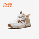 
Anta children's sneakers for men and women's children's shoes 2025 spring and summer new Velcro high-top wear-resistant scale basketball shoes Snowflake white/latte khaki/tangle brown 9901-2 30