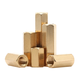 Bingneng brass isolation column copper hexagonal two-way copper column lengthened computer chassis motherboard support column through hole long nut mm M4*6 30 pcs