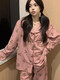 嘉绸韩版ins可爱小熊睡衣女春秋长袖日系卡通甜美少女学生家居服 9227爱心27 Y M 75-100斤