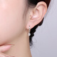 Yuan Shengfu's new PT950 high-quality laser bead platinum earrings, genuine platinum earrings, earrings, earrings for women, 2.97 grams