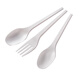 51cup Shangji PLA biodegradable tableware disposable western food fork spoon soup fork spoon rice spoon coffee stirring stick spoon full box of 1000 PLA table forks