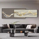 
Huaixue abstract lines living room decoration painting light luxury Italian minimalist style sofa background wall superimposed high-end mural JD11949 100*32/100*42cm crystal diamond aluminum alloy black frame