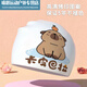 Zailu children's swimming cap 612 years old does not tie the head. Silicone Capibara waterproof girls' long hair. Comfortable ear protection. Capibala enlarged swimming cap + nose clip earplugs.