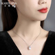 KARZUMYA Ice Queen S925 Silver Sterling Silver Pearl Necklace New Clavicle Chain Birthday Gift Valentine's Day for Girlfriend and Wife Ice and Snow Series Pearl Necklace