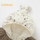 Balabala baby outing jumpsuit girls' romper and bodysuit winter clothes sweet, cute and playful corduroy coffee A51212 90cm