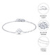 Mengjinyuan Platinum Bracelet PT950 Love Four-leaf Clover Bracelet Sweet Small Fresh Platinum Bracelet Women's Birthday Gift