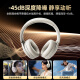 Ride (Edificador) W830NB Canciones de ruido activo Auriculares Bluetooth Auriculares Dual Gold Estándar Estándar Efecto de sonido Efecto de sonido Canción de ruido Música Música de clases en línea Cloud Shadow Gray