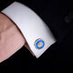 PEARL DIARY new men's business formal buttons men's and women's suit shirt cuffs simple style French shirt cuff buttons 17# blue picture (pair) 1 piece