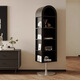 Panda Chunqiu Ganzkörperspiegel bodenhöre rotierende Dressing Spiegel Bücherregal Home Magazine Rack Schlafzimmer Anpassungspiegel Speicher Objektiv Linsen Schrank Milch Weiß weiß