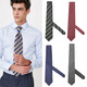 T/zwanziger Jahre Herren Mulberry Silk Seidenbreite Krawatte Herrengeschäft Formale Wege Professionelle Interview Marke handgefertigte blaue Stripted-Krawatte AS2677 Big Arrow 8,5 cm breit