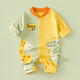 Duoxiluka Newborn Baby Onesie Spring and Autumn Full Moon Baby Clothes Cartoon Romper Giraffe Crocodile 59
