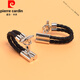 Pierre Cardin (Pierre Cardin) France imported quality and personalized new shirt accessories French cufflinks business men's cylindrical shape leather rope x177 black rope