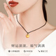 Lao Fengxiang Gold Pends Football Football Gold Xiaopang Fu Collar de lujo Luxury High-Anniversary Anniversary Birthday Gift para esposa y mamá GOLOTO Gold Xiaopang Fu * Local Warehouse/Entrega Cerca de