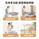 巧乐熊巧乐熊尿布台婴儿护理台按摩抚触多功能折叠储物新生宝宝换尿布台 高雅灰-免安装款(置物篮+储物架