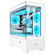 AOCCG393W white gaming computer desktop sea view homeowner case double-sided glass/MATX motherboard/360 water cooling/9 fan positions/270 panorama/upper and lower compartments
