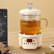 Mini multi-functional health pot all-glass electric ceramic stove health kettle small office tea maker 2024 new teapot mini flower teapot health cup for one person smart electric ceramic stove + 0.85L glass cup + glass tea drain