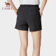 Camel (Camel) Sports Shorts Spring y Summer tejido de secado rápido y refrescante pantalones cortos de casualidad 724bay6002 Negro, L de mujeres L