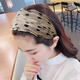 Hua Mu Rong autumn and winter white hair artifact headband for women to cover white hair, wide-brimmed hairpin, wide headband, internet celebrity hairband, headband, polka dot blue hairband