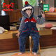 
Cat Man (MiiOW) Boys Medium-Grand Child Parent-Child Thickened Autumn and Winter Plush Cotton Cartoon Cute Comfortable Outdoor Home Clothing Set 01E9921 Shark Adult M (Height 155-160CM, Weight 75-100Jin [Jin equals 0.5 kg])