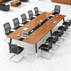 圣黎会议桌长桌洽谈培训桌组职员办公桌 搭配会议椅一把 