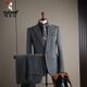 Woodpecker (TUCANO) suit men's suit slim Korean style professional suit suit men's business formal sense groom's wedding clothing dark gray (suit + trousers) XL/52