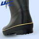 Pull-back rain boots for men, fashionable rainy day waterproof rain boots, car wash water shoes, fishing wear-resistant rubber shoes 89, black drawstring 42