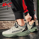 
Huili casual shoes men's shoes versatile trendy shoes spring, autumn and winter leather single shoes non-slip running shoes breathable soft sole sneakers student sand color/military green single layer YCWXY(ZA)-3899 41